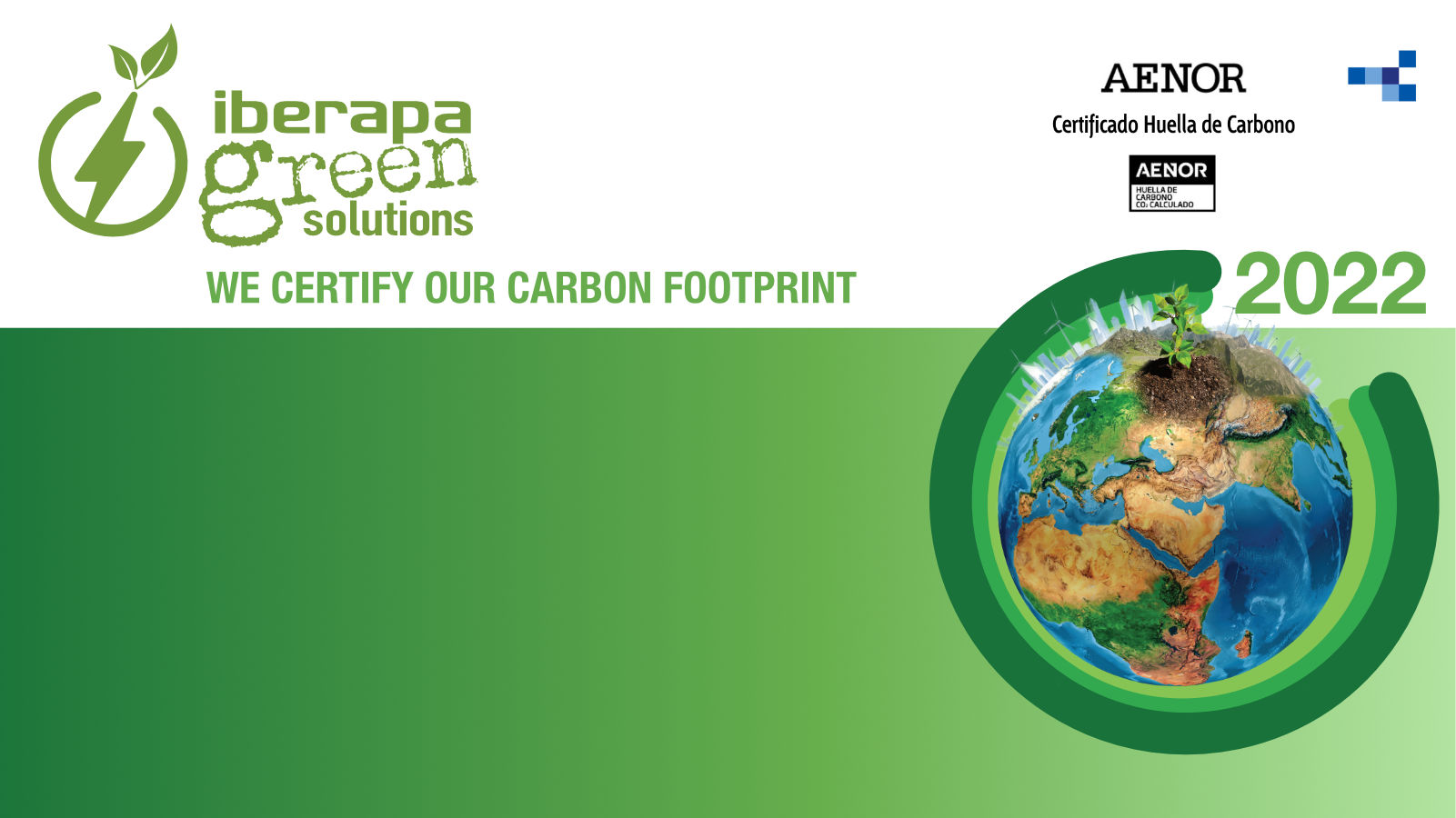 ISO 14064 certification of our carbon footprint